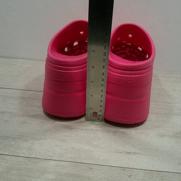 Crocs Siren Perfectly Pink Platform Comfort Clog Men's 10 | Women’s 12 – New - Picture 8 of 13